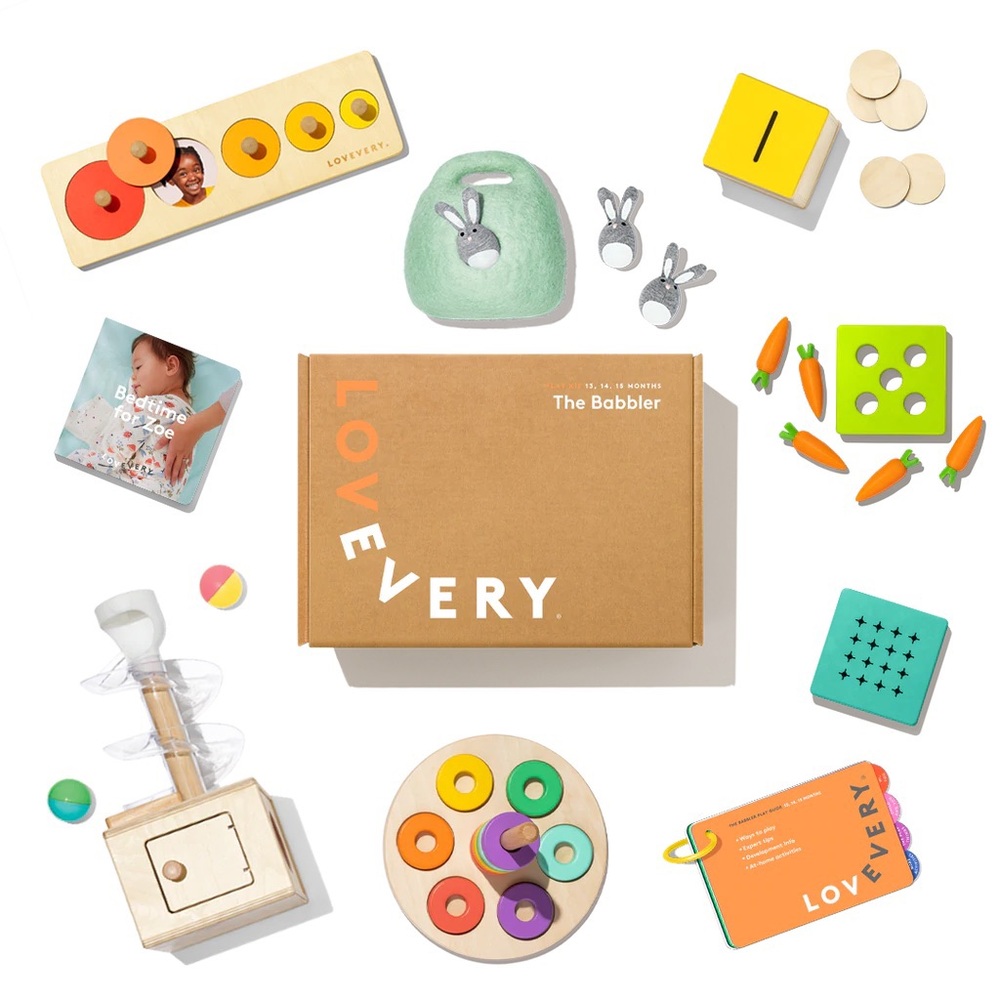 Lovevery the babbler month 13,14,15 play kit full set